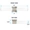 Luxrite 24 Inch LED Vanity Light Brushed Nickel 5CCT 2700K-5000K 24W 1700LM Dimmable Over Mirror Vanity Bar LR32170-1PK - alternate 7